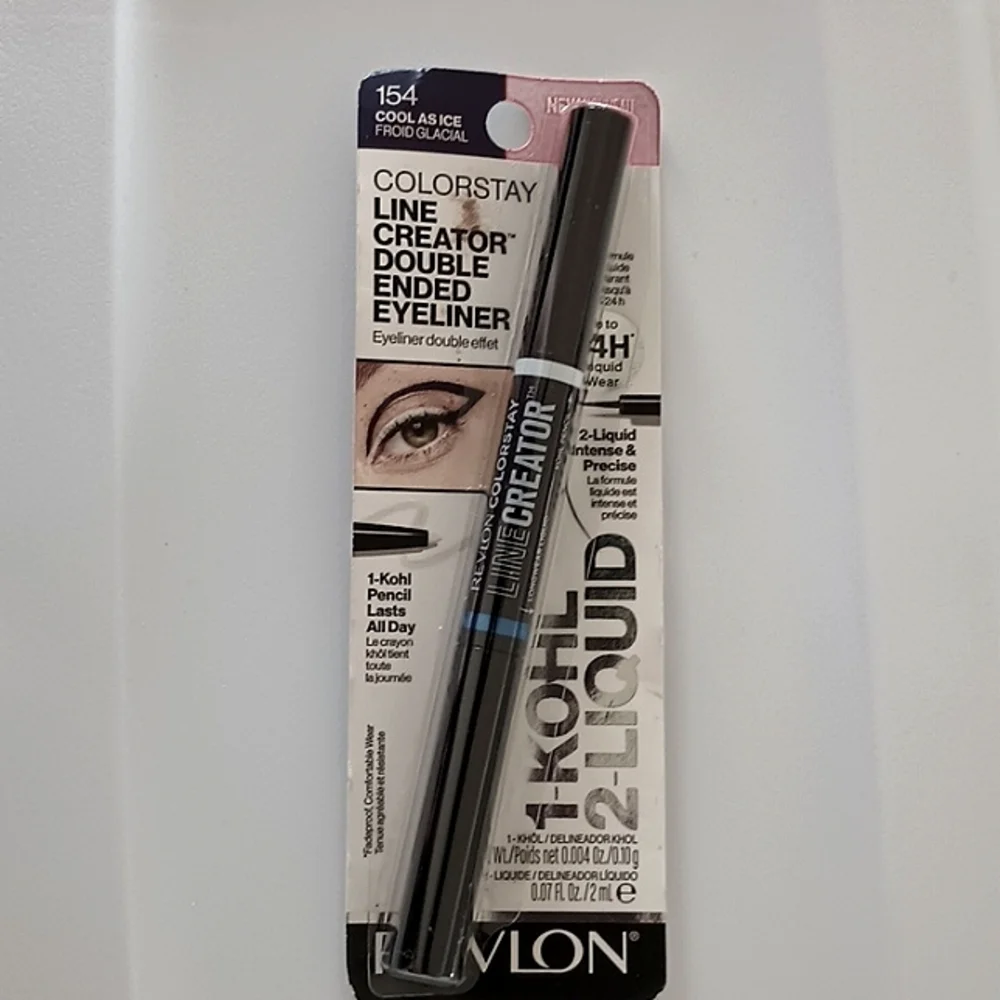2 x Revlon Liquid Eyeliner & Smoky Kohl Pencil Line Creator 154 Cool as ice